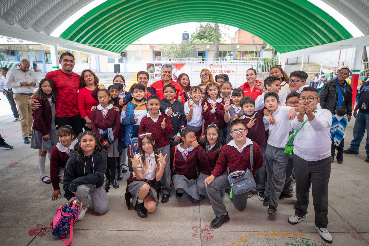 DOS ESCUELAS MÁS DE COACALCO SON BENEFICIADAS CON OBRA EDUCATIVA