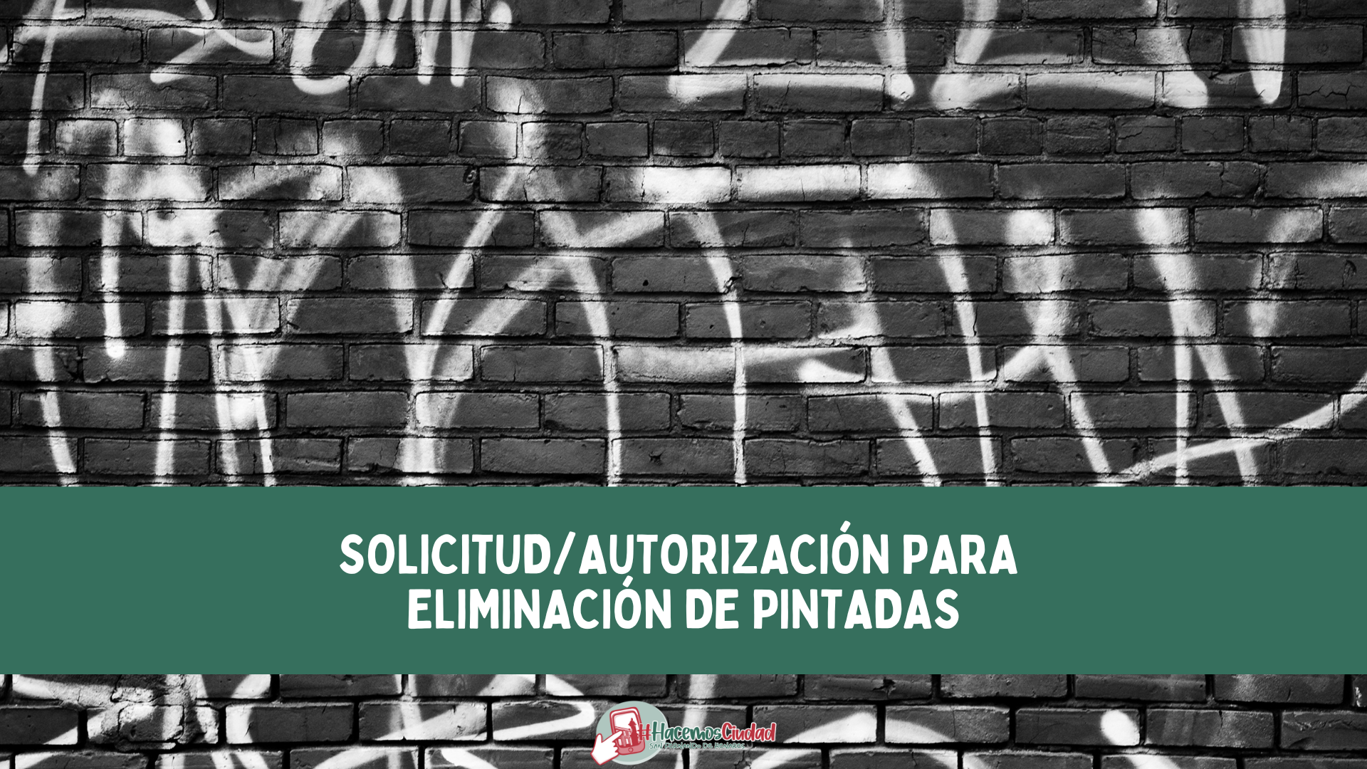 Solicitud de eliminación de pintadas vandálicas en fachadas de viviendas