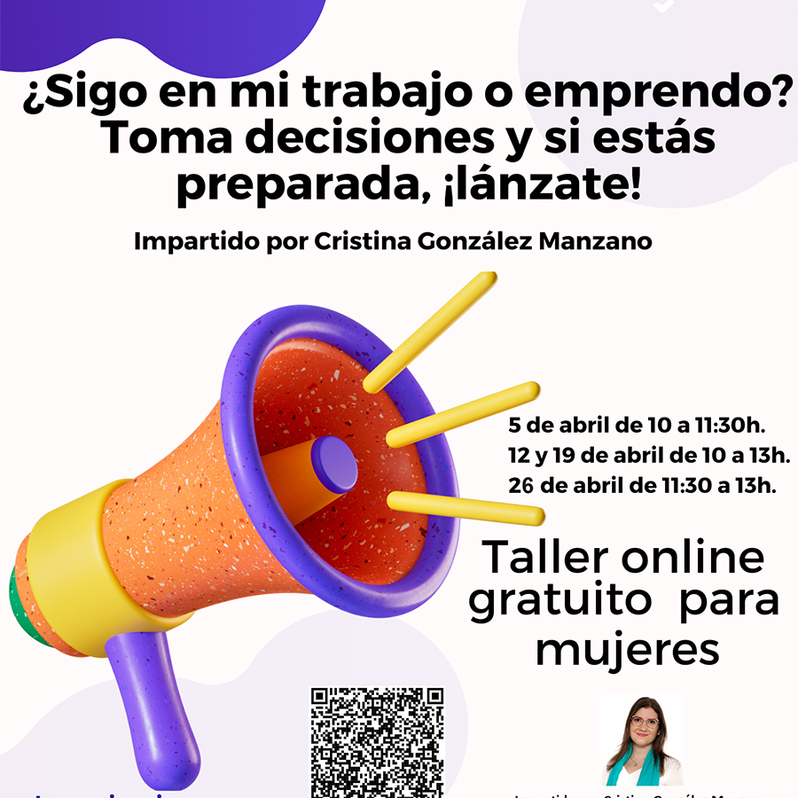 Taller online dirigido a futuras emprendedoras
